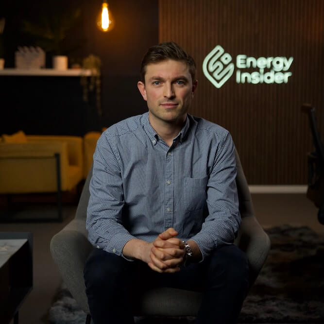 Mark Wilson of TAQA sitting on a chair