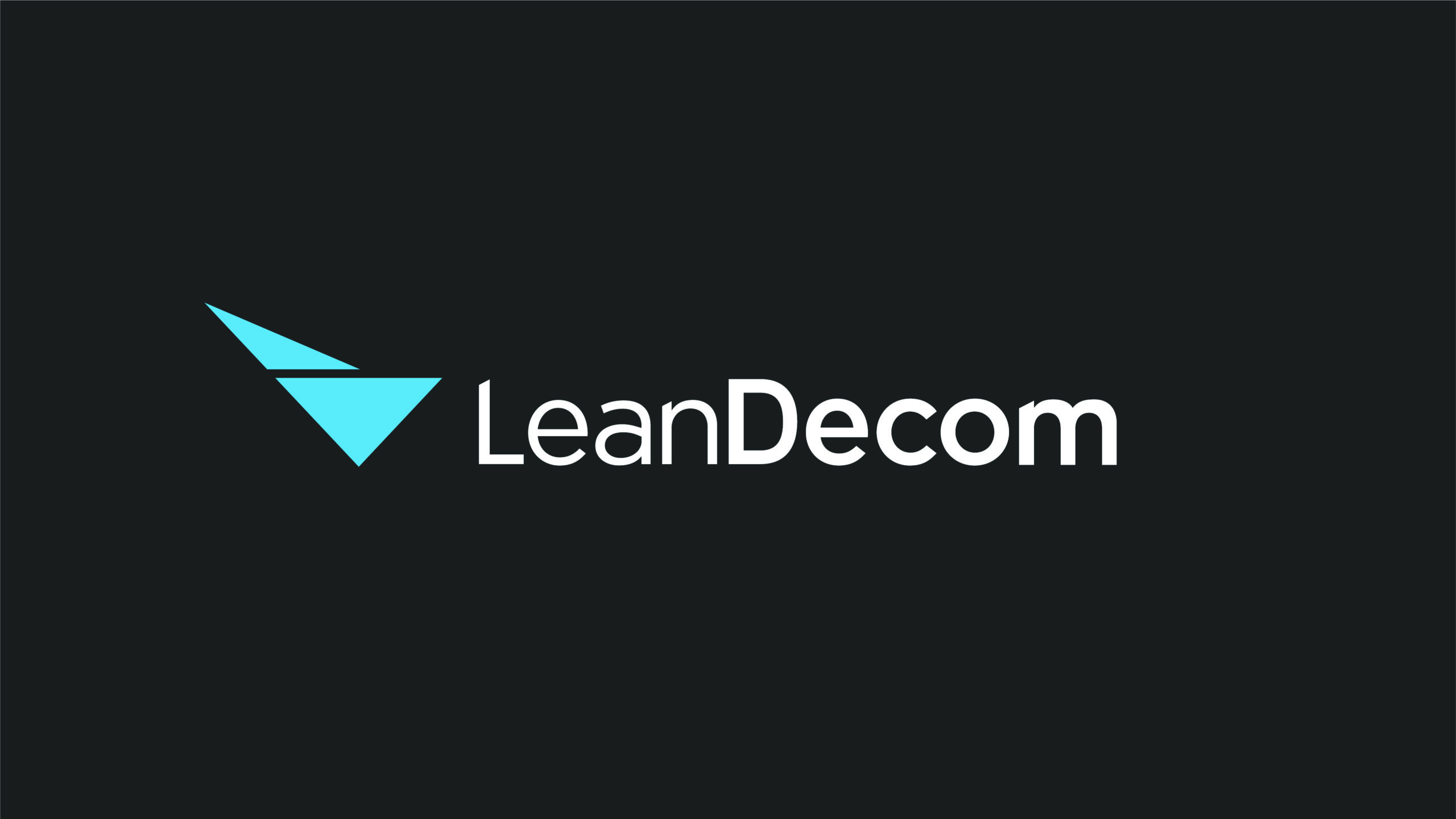 Lean Decom Logo on black background