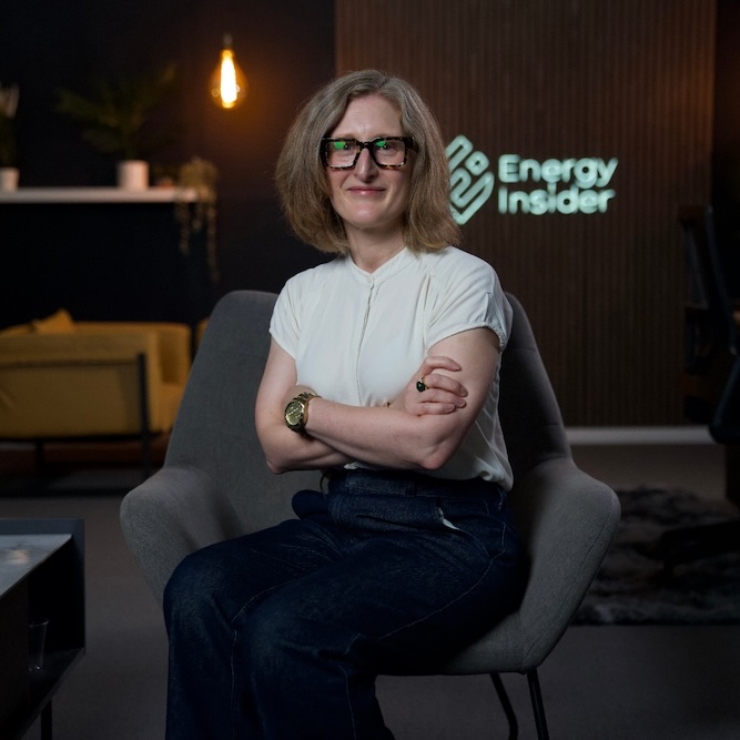 Teresa Munro the Decommissioning regulator at OPRED sitting on a chair